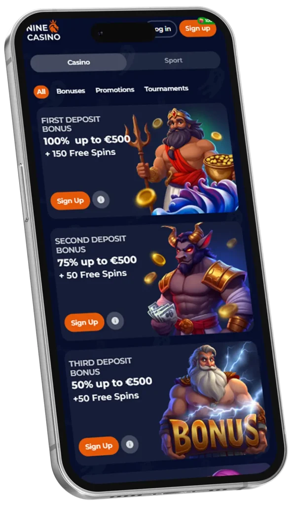 Bonuses after Nine Casino Download